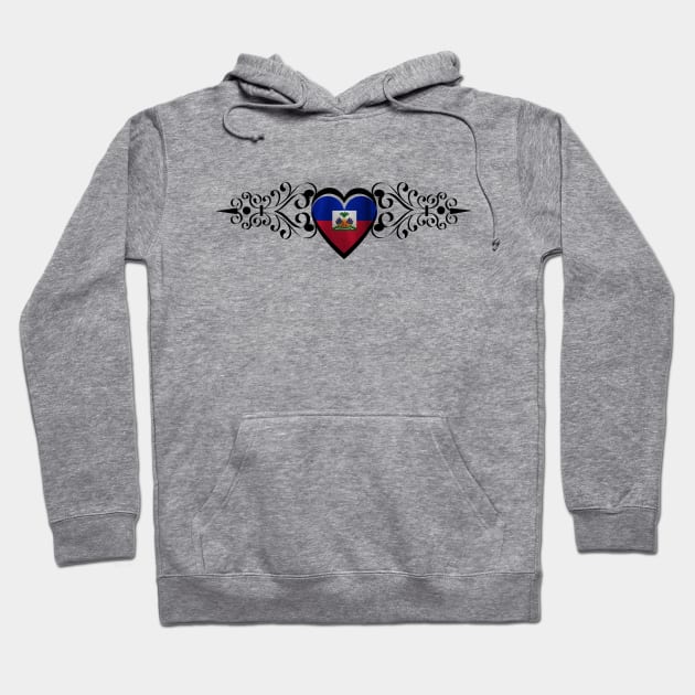 HAITI HEART FLAG Hoodie by Blada's Designs